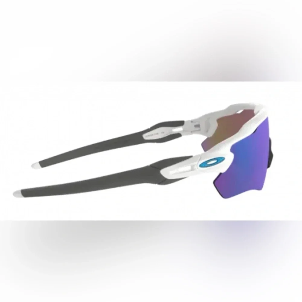 Oakley White and Blue Sports Sunglasses